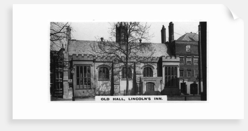 'Old Hall, Lincoln's Inn', London by Anonymous