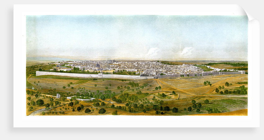 Panorama of Jerusalem by W Dickens