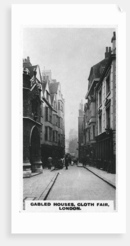 Gabled houses, Cloth Fair, London by Anonymous