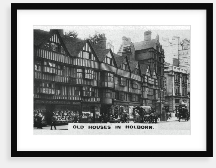 'Old Houses in Holborn', London by Anonymous