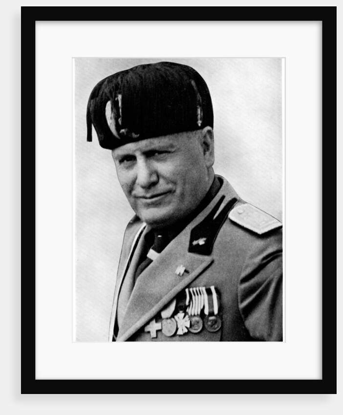 Benito Mussolini, Italian fascist dictator by Mussolini