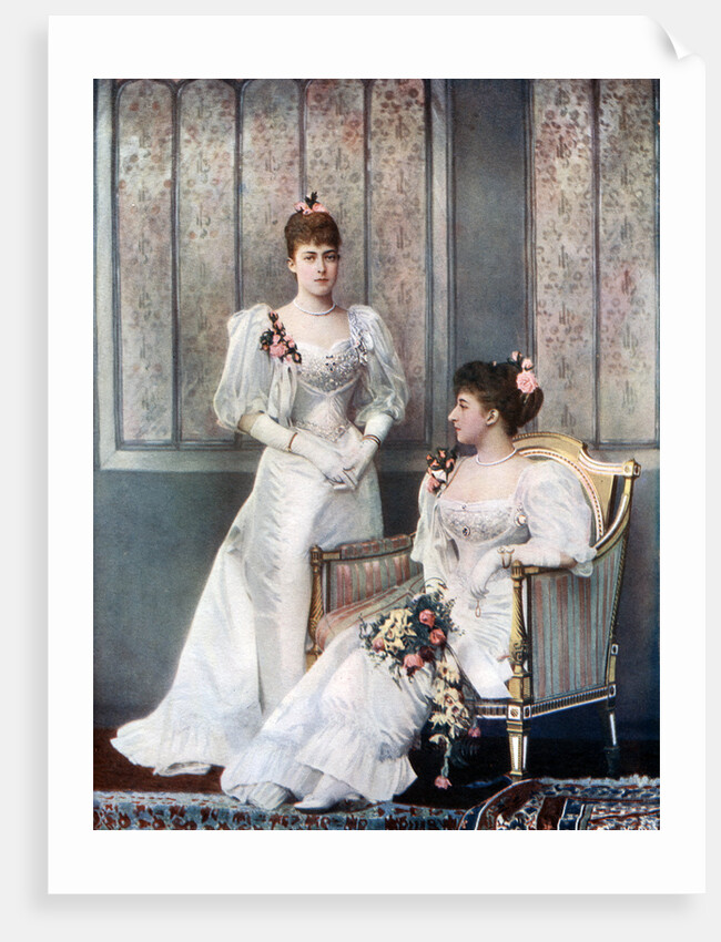 The Princess Victoria and Princess Charles of Denmark by W&D Downey