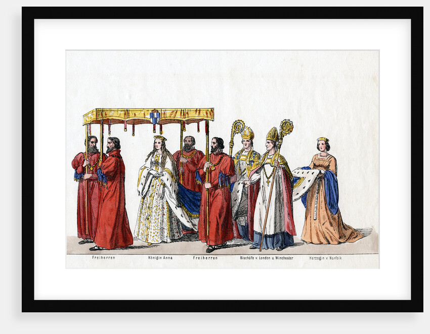 Costume designs for Shakespeare's play, Henry VIII, 19th century.. by Anonymous