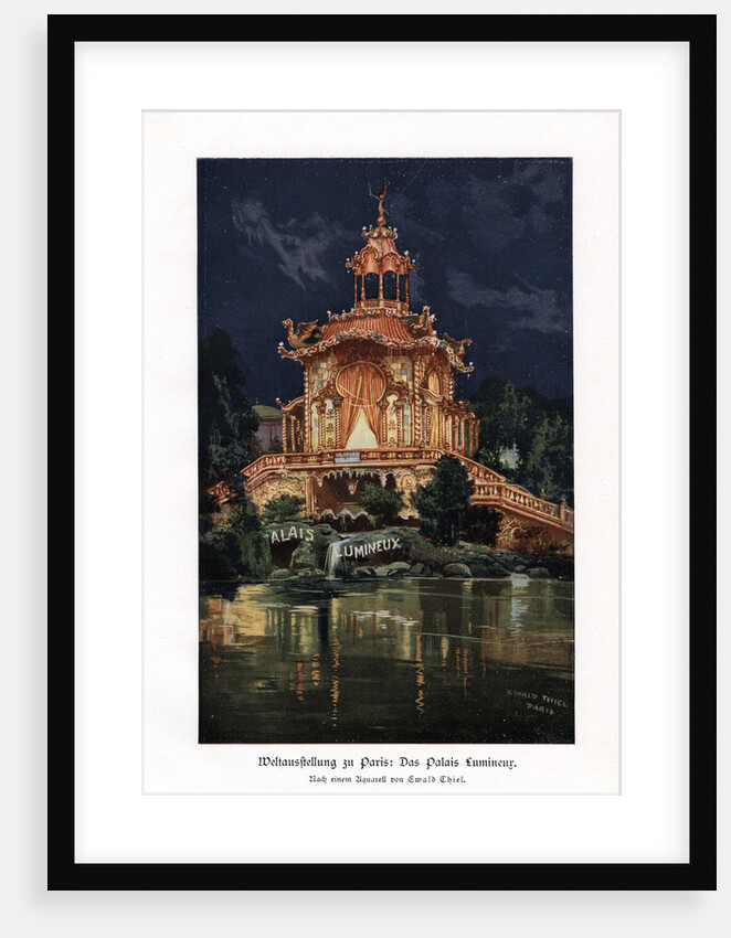 The Palais Lumineux (Luminous Palace), Paris Universal Exposition by Ewald Thiel