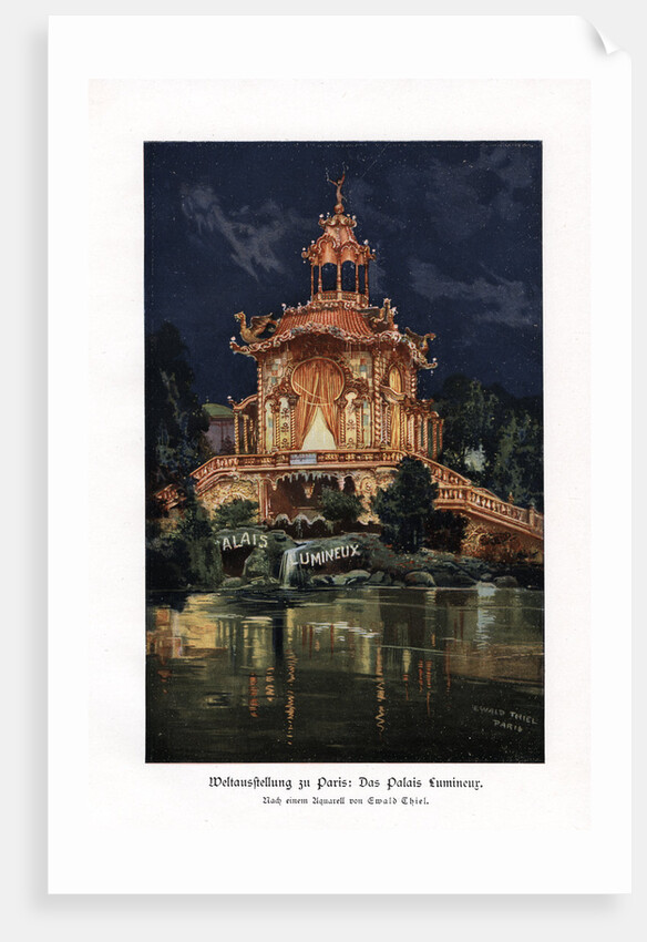 The Palais Lumineux (Luminous Palace), Paris Universal Exposition by Ewald Thiel