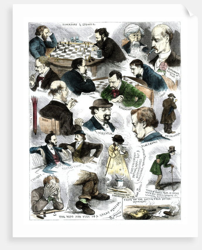 Sketches at the International Chess Tournament, May 5 by Corbould
