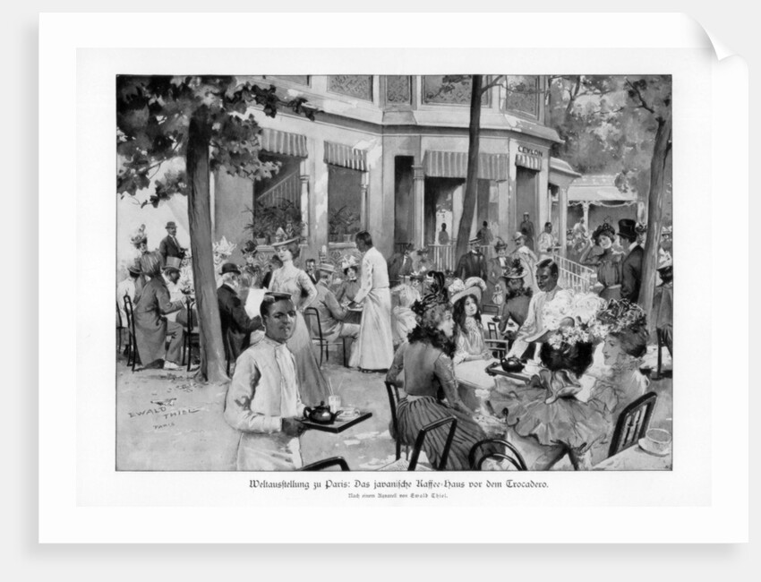 Javanese coffee house, Trocadero, Paris World Exposition by Ewald Thiel