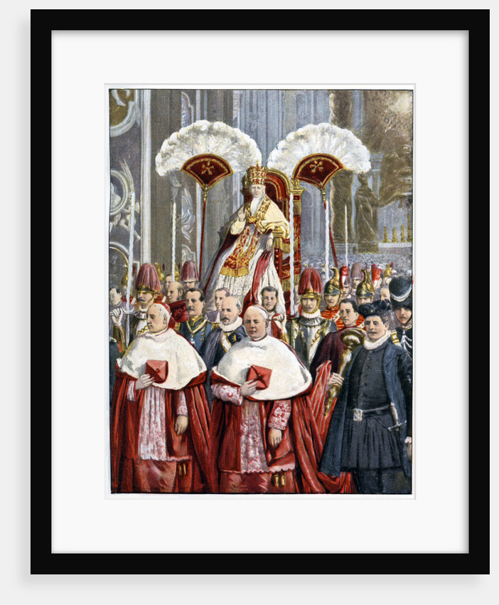 Pope Leo XIII in The Basilica of Saint Peter, Rome by Anonymous
