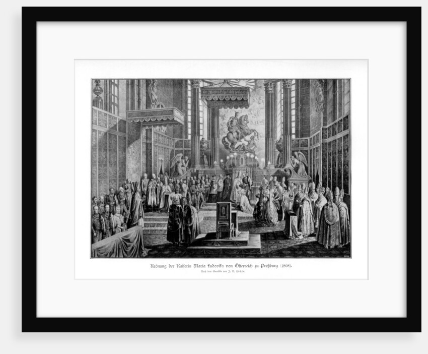 Coronation of the Empress Maria Ludovica of Austria in Pressburg by Anonymous