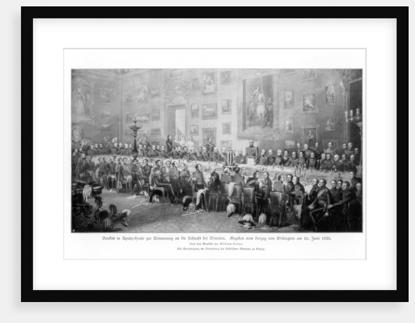 Banquet commemorating the victory at Waterloo by Anonymous