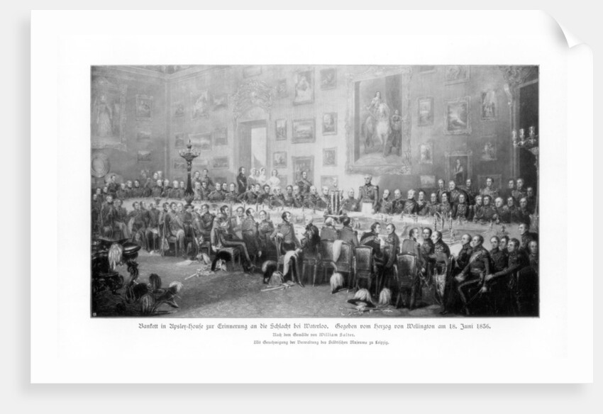 Banquet commemorating the victory at Waterloo by Anonymous