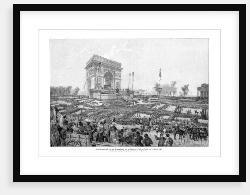 The Arc de Triomphe, Place de l'Etoile, Paris by Lipperheide