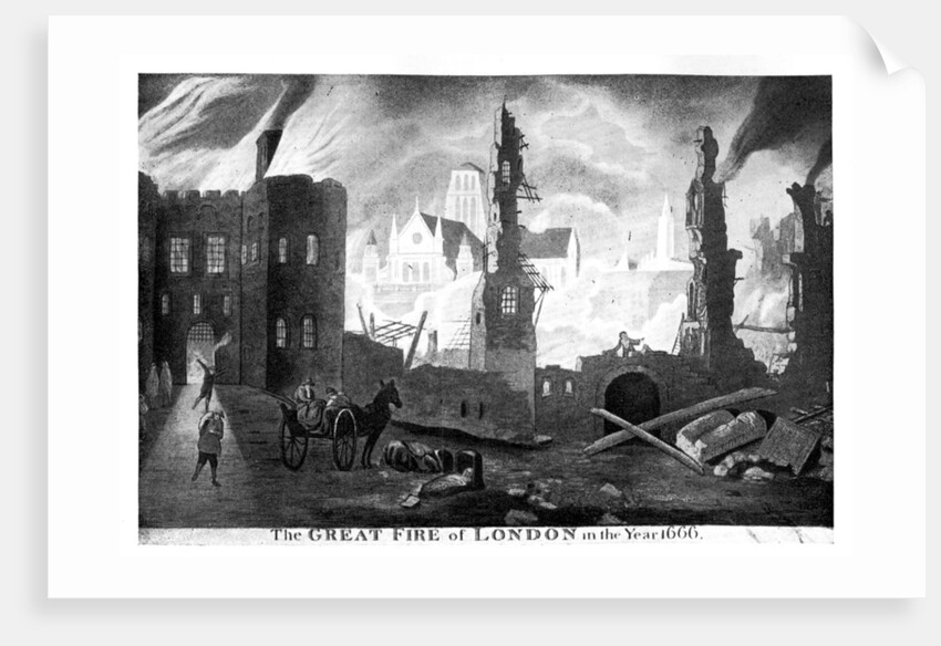 The Great Fire of London in the year 1666 by Anonymous