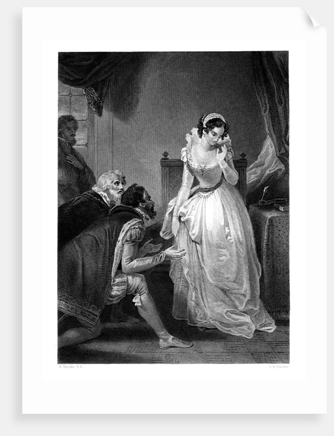 Lady Jane Grey declining the Crown by HK Bourne