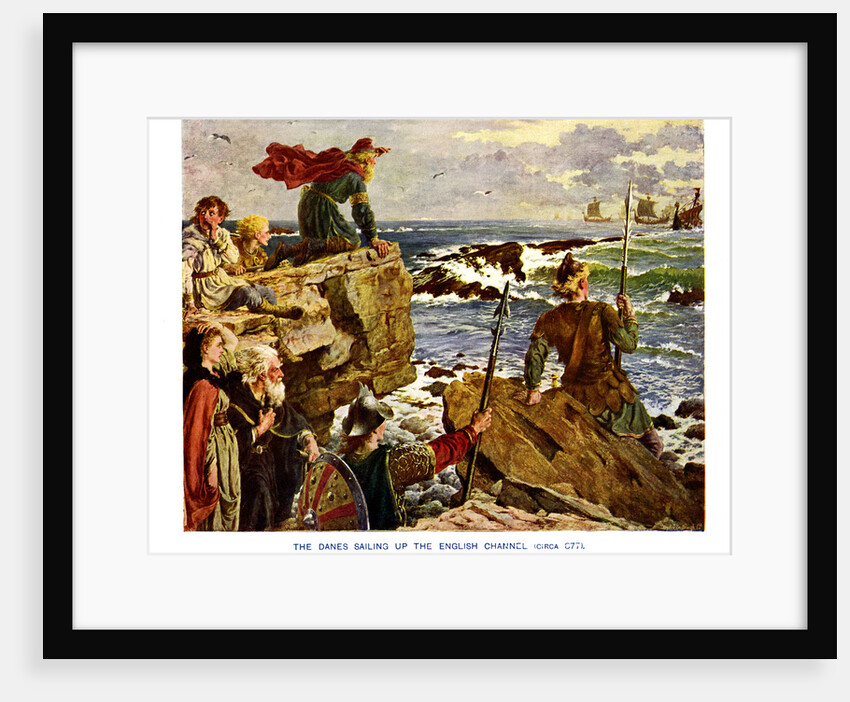 The Danes Sailing up the English Channel, c877 AD by Anonymous