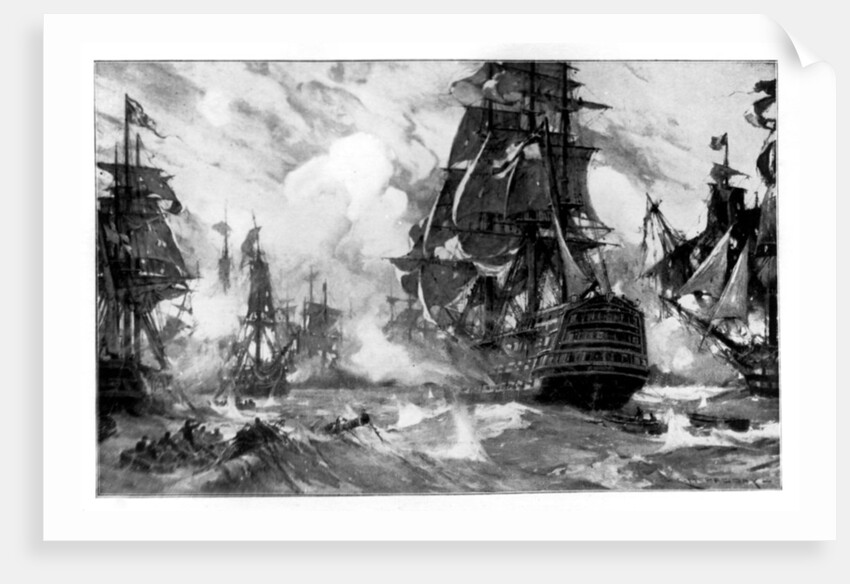 The 'Victory' at the Battle of Trafalgar by Anonymous