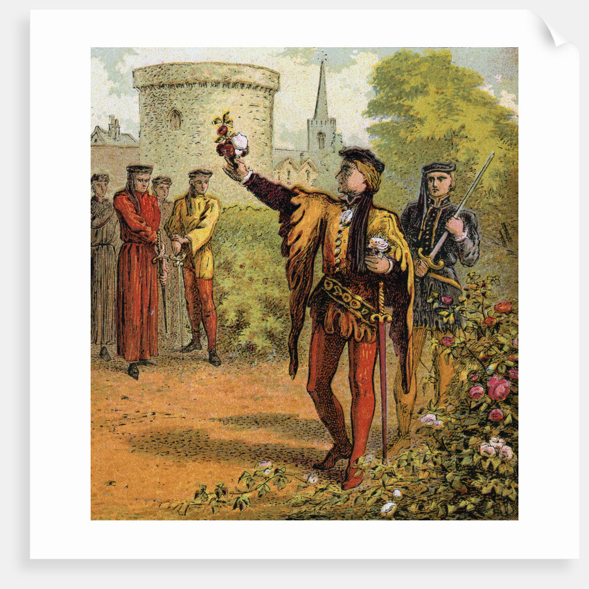 The Red And White Roses by Anonymous