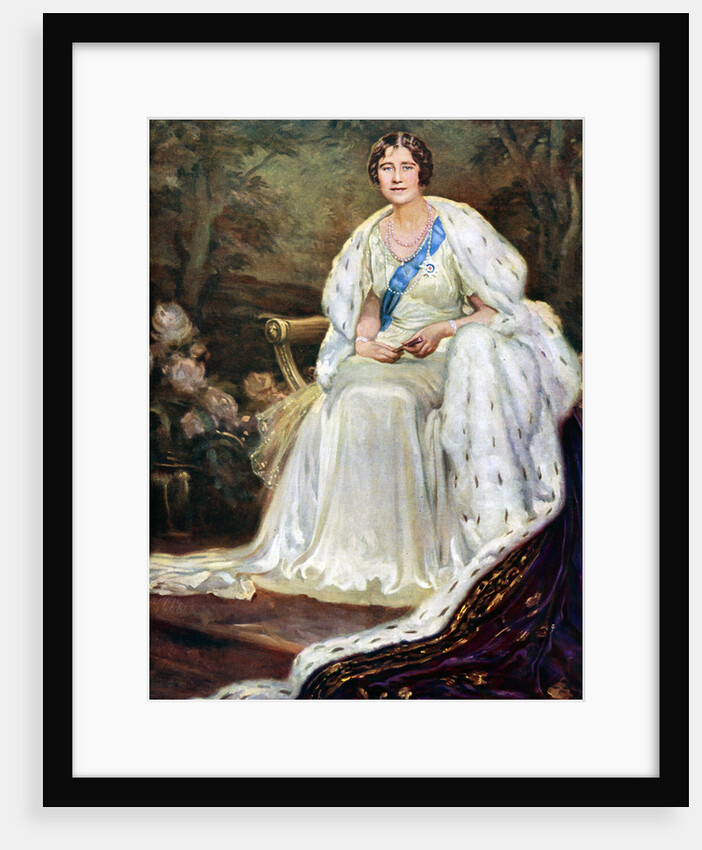 Queen Elizabeth in coronation robes by Anonymous