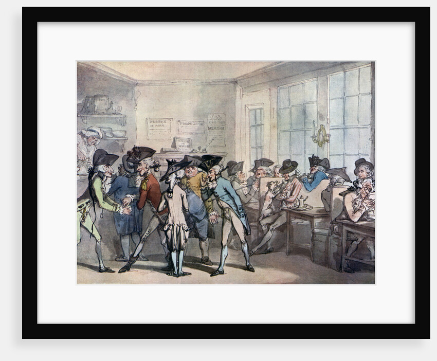 The French coffee house by Thomas Rowlandson