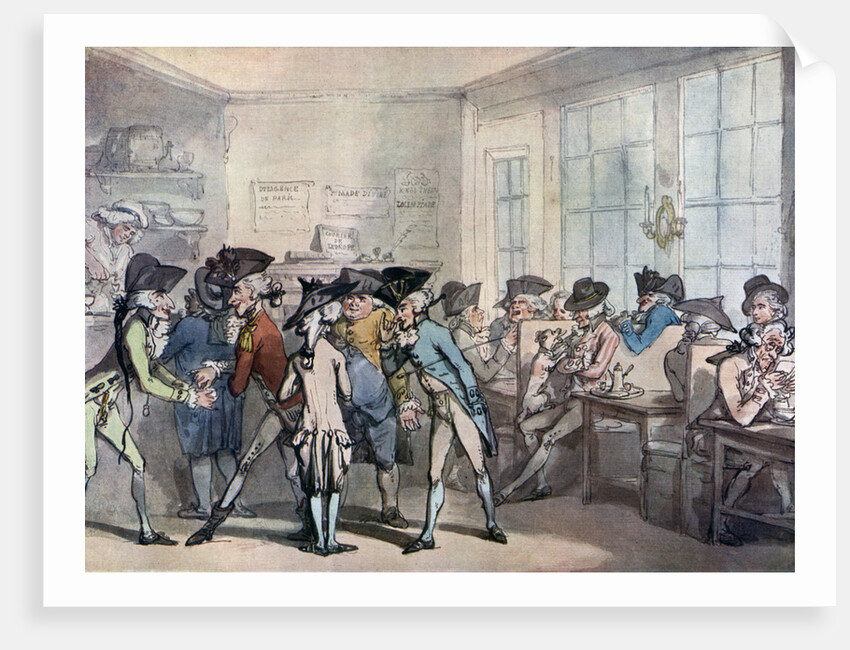 The French coffee house by Thomas Rowlandson
