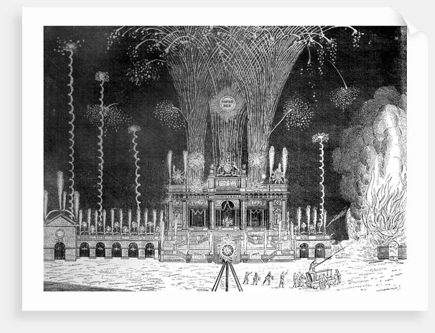 Fireworks at Green Park, St James's, April 27th by Anonymous