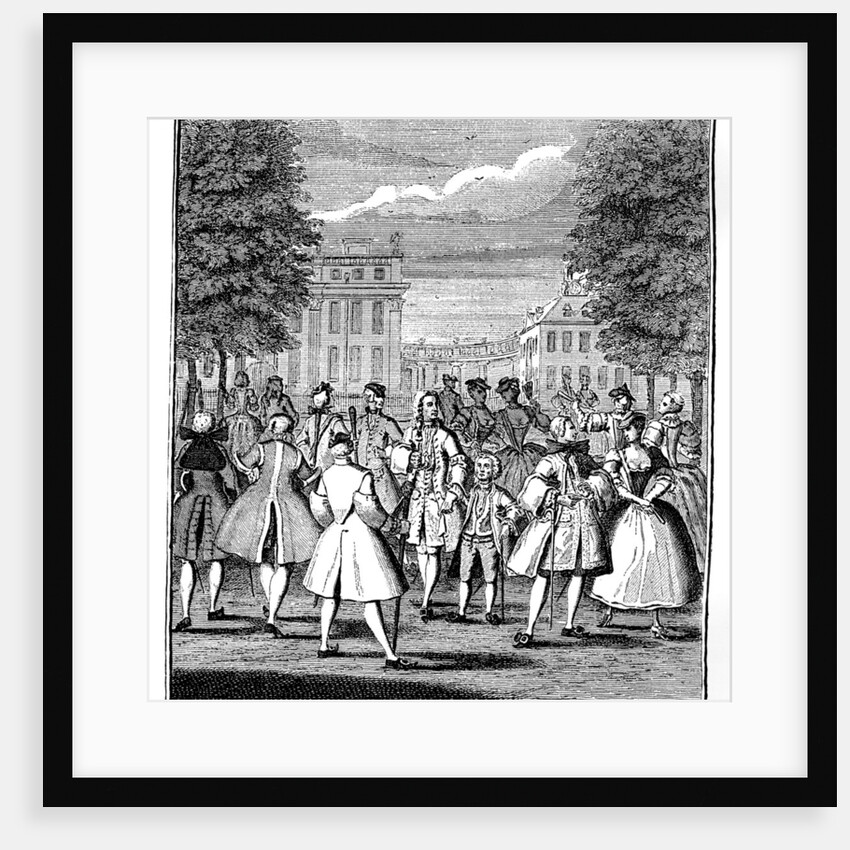 The Beau Monde in St James's Park by LP Boitard