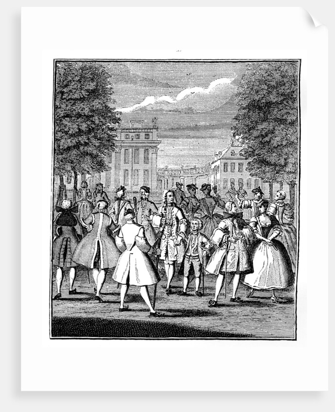 The Beau Monde in St James's Park by LP Boitard