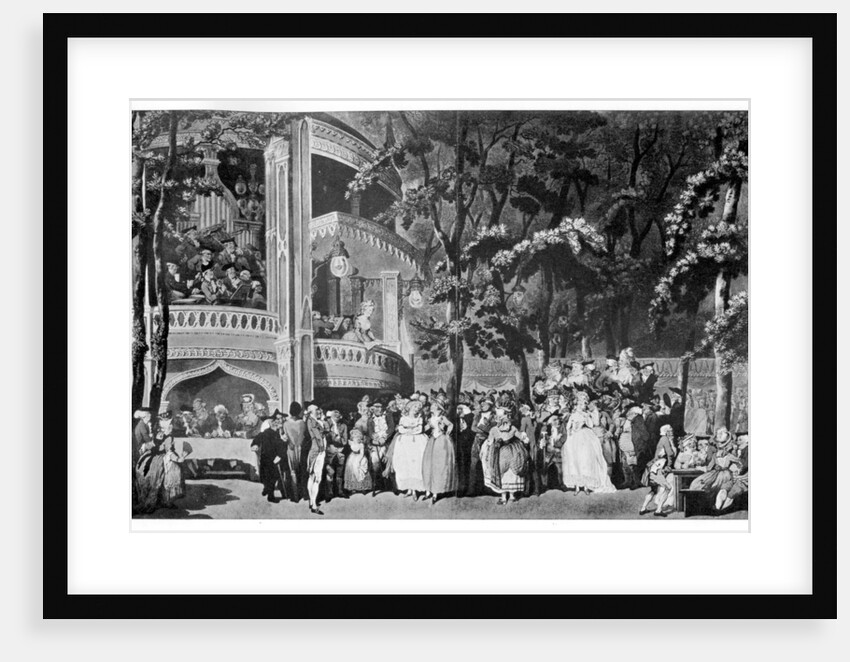 Vauxhall Gardens by Thomas Rowlandson