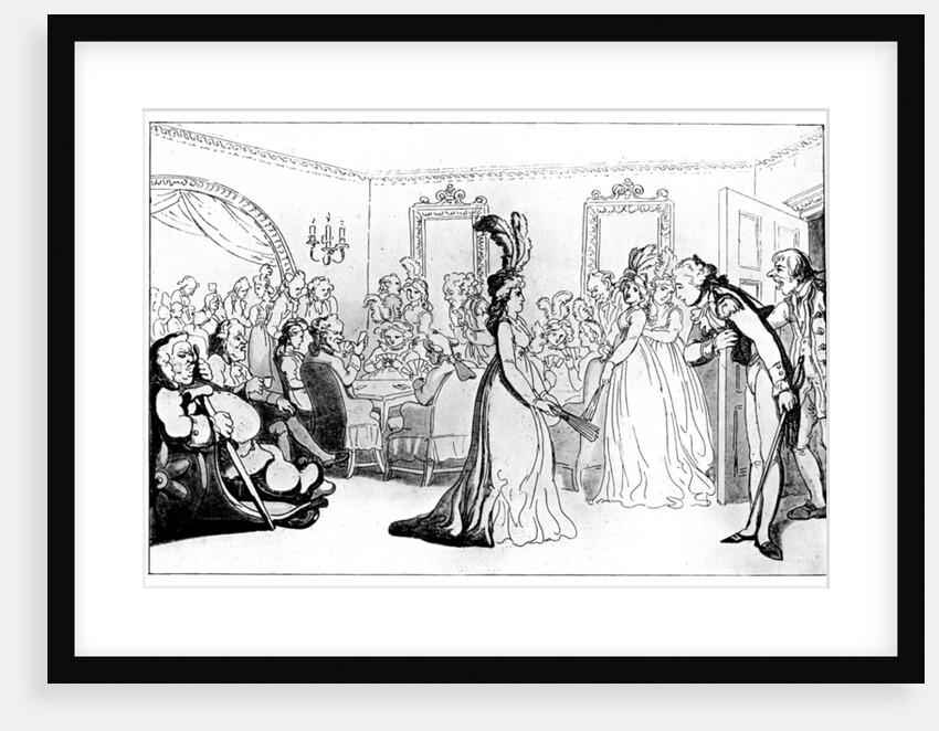 'Comforts of Bath: The Games', or 'Assembly with Card Players' by Thomas Rowlandson