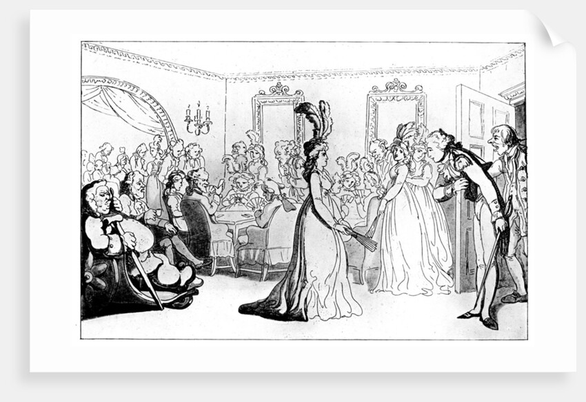 'Comforts of Bath: The Games', or 'Assembly with Card Players' by Thomas Rowlandson