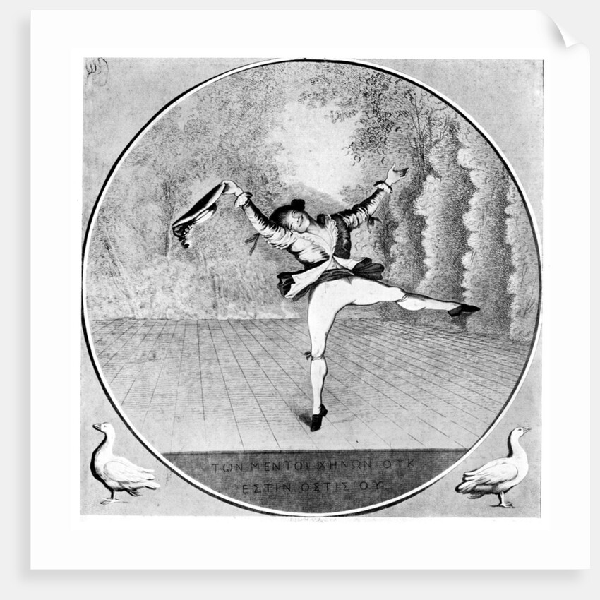 Satire on Vestris by Paul Sandby