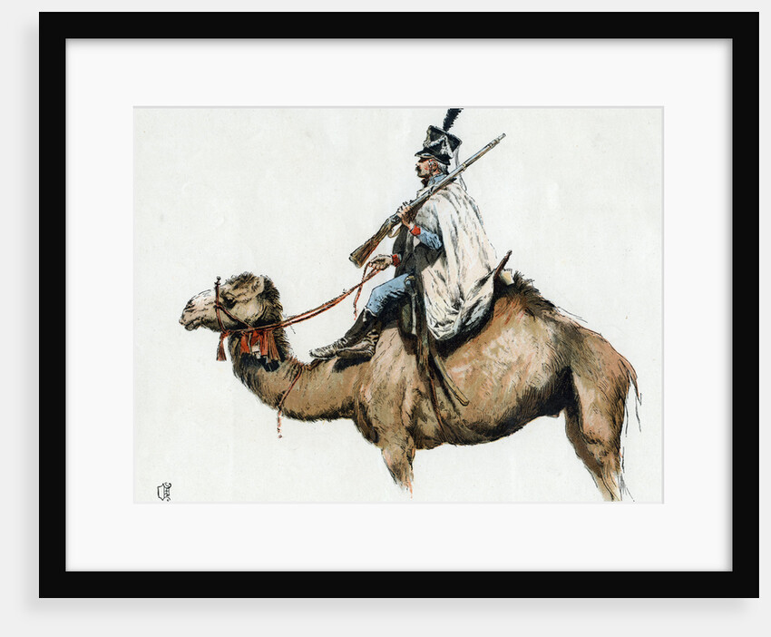 Trooper of the camel corps of the First Napoleon's Egyptian Army, 1790s (20th century) by Anonymous