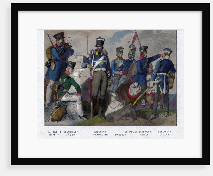 Prussian soldiers of 1813 by E Burger