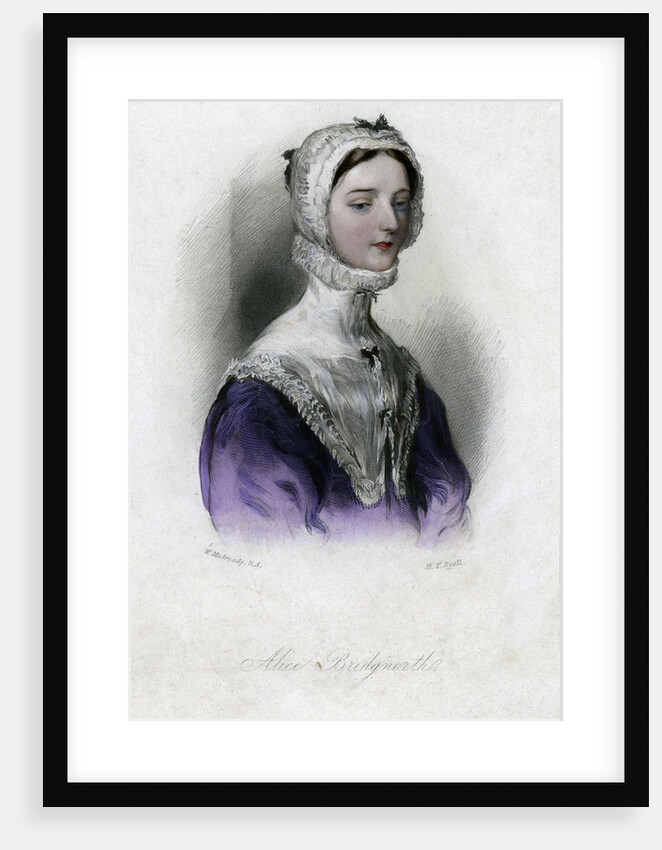 Alice Bridgenorth, a character in Walter Scott's novel Peveril of the Peak by Anonymous