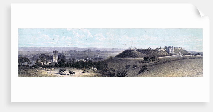 Carisbrooke Castle and village, Isle of Wight by Anonymous