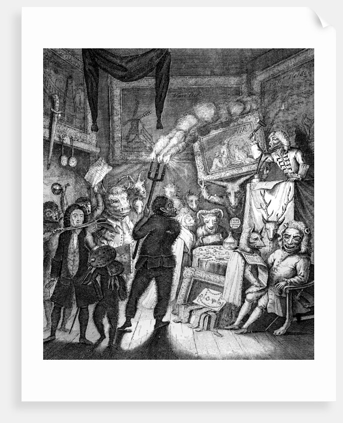 Satire on a picture auction by William Henry Toms