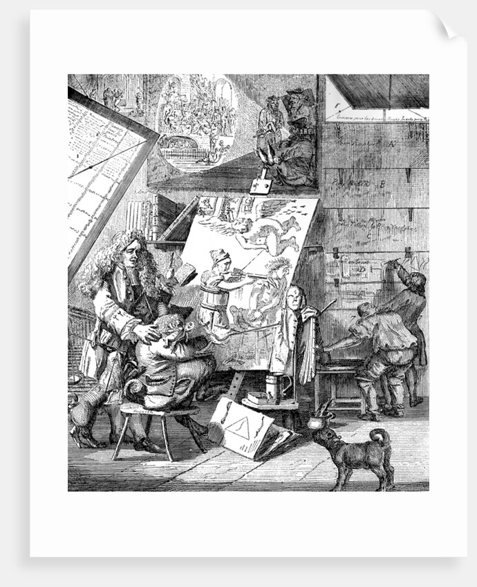 Burlesque sur le burlesque by Paul Sandby