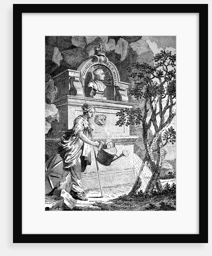 Frontispiece to the artist's catalogue by Charles Grignion