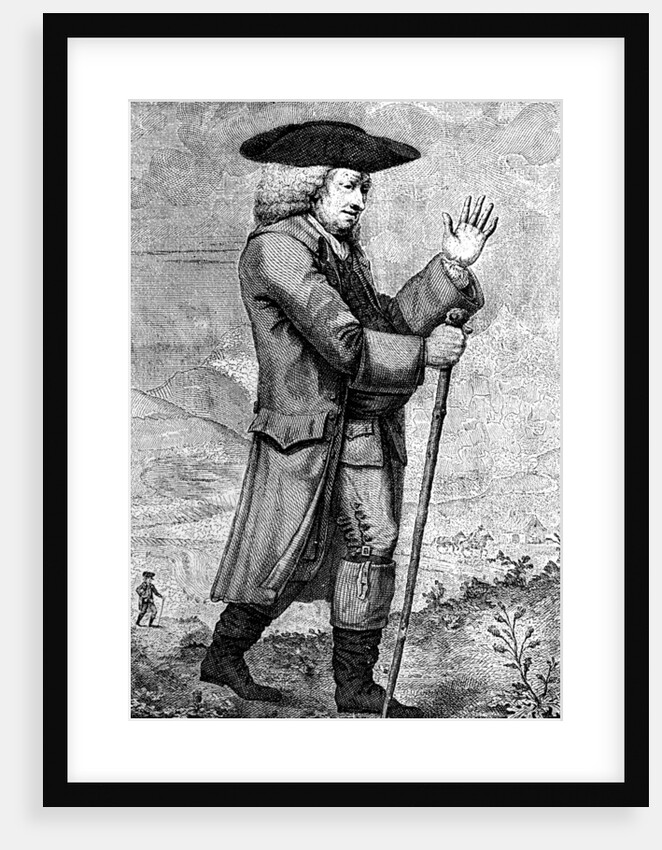 'Dr Johnson in his travelling dress, as described in Boswell's Tour,' c1773 by Thomas Trotter
