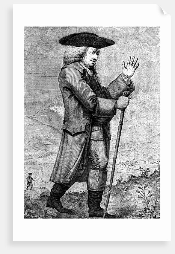 'Dr Johnson in his travelling dress, as described in Boswell's Tour,' c1773 by Thomas Trotter