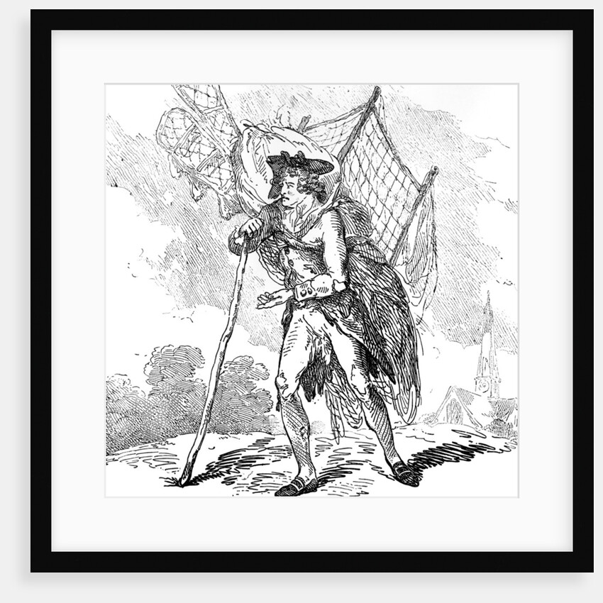 Aerostation out at Elbows' or 'The Itinerant Aeronaut by Thomas Rowlandson