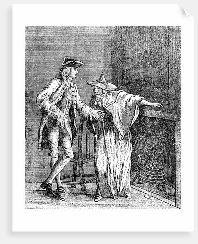 'The Gypsey conversing with ye Inspector General of Great Britain,' c1753 by Anonymous