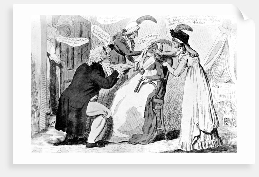 Washing The Blackamoor by Isaac Cruikshank