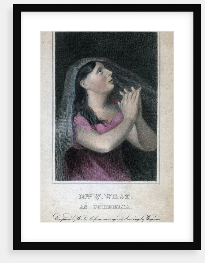 Mrs W West as Cordelia by Woolnoth