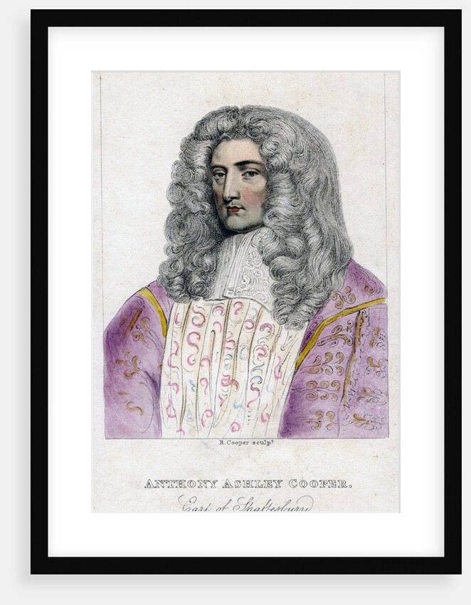 Anthony Ashley-Cooper, Earl of Shaftesbury by R Cooper