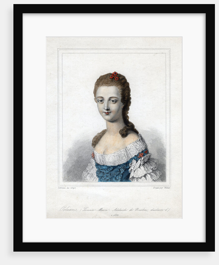 Louise Marie Adelaide de Bourbon-Penthievre, duchesse d'Orleans by Weber