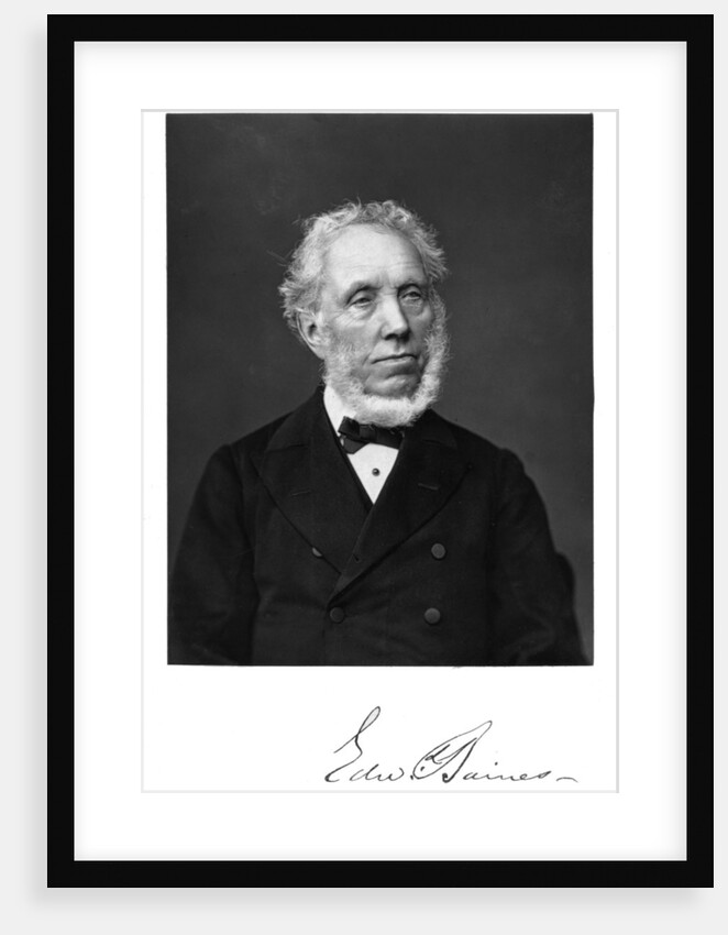 Edward Baines, English newspaper-proprietor and politician by Anonymous