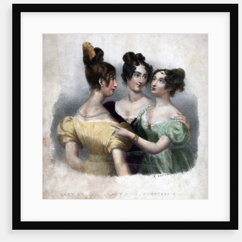 Three 19th century ladies by Maxim Gauci
