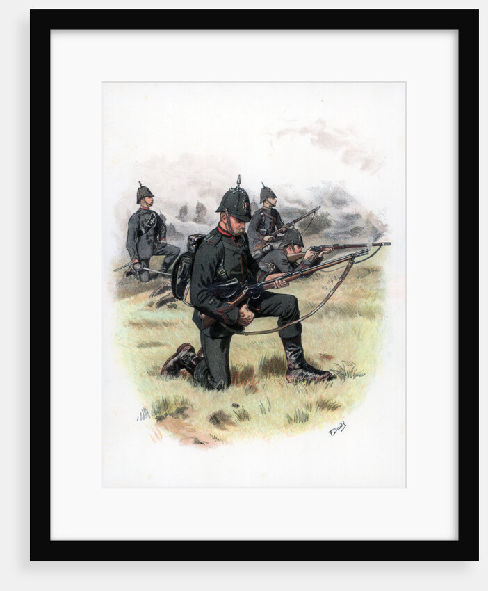 'Marching Order', The King's Royal Rifle Corps (formerly 60th Rifles) by Frank Dadd