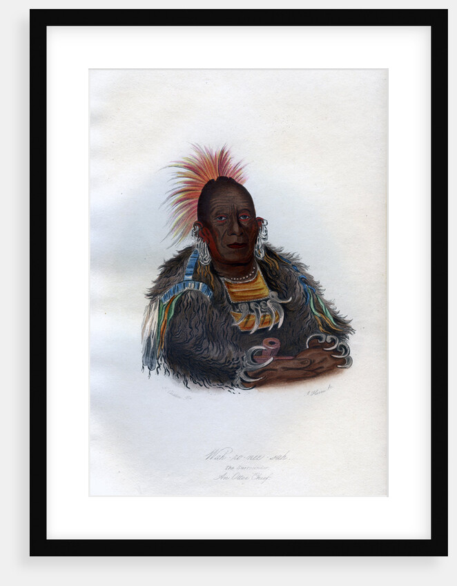 Wah-ro-nee-sah', The Surrounder, An Otoe Chief by Harris
